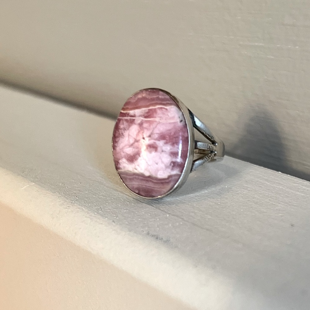 rhodochrosite ring